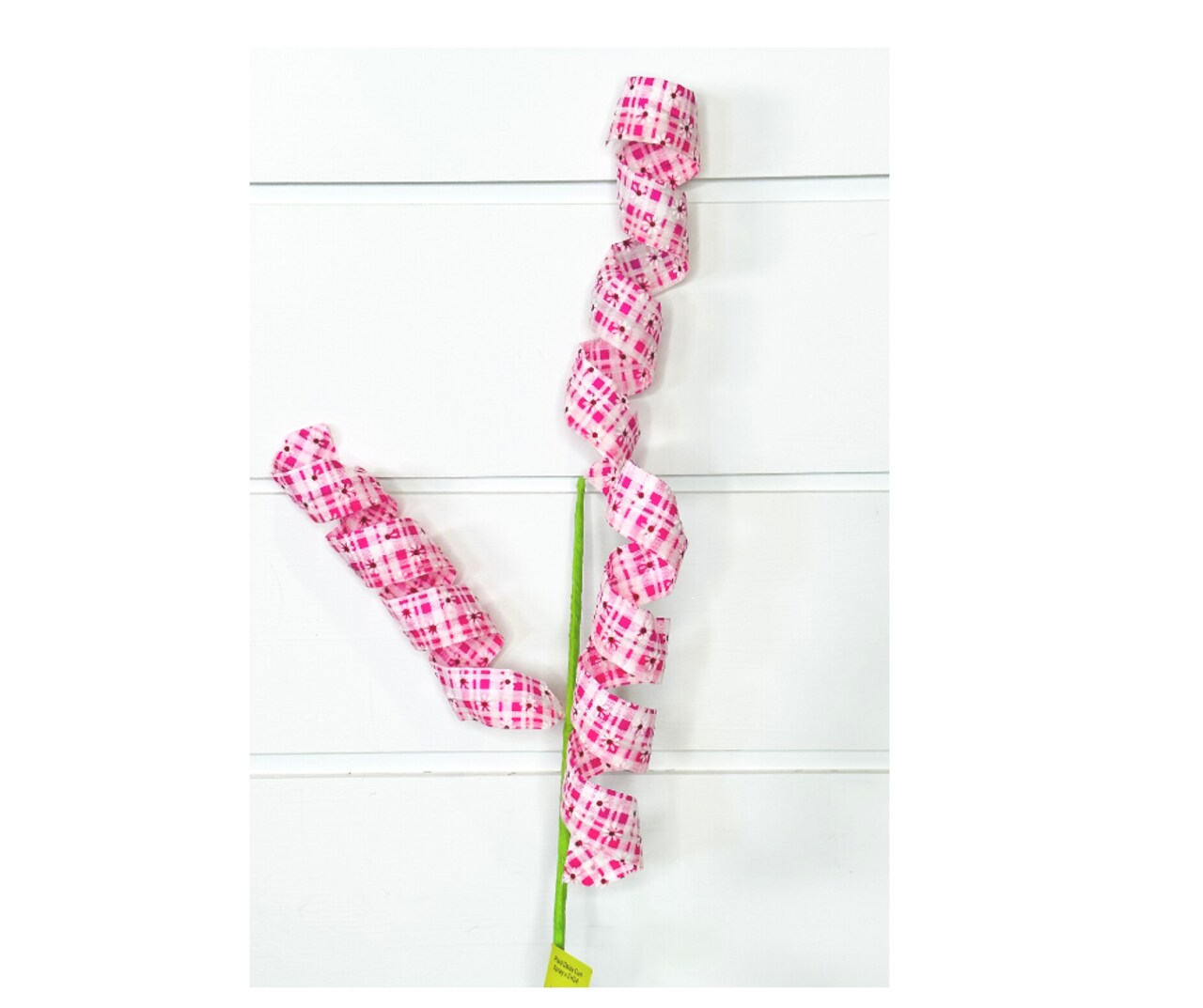 24L" Pink Daisy Curl Wreath Pick - Vibrant Floral Accent-63222PK